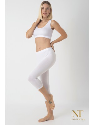 NT Underwear Kadın Bambu Kapri Tayt – Hafif, Rahat, Terletmeyen