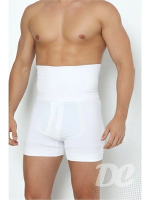 DC Premium Erkek Korse Boxer Şort Göbek Toparlayıcı Sıkılaştırıcı Bel Bacak Vücut Şekillendirme Korsesi