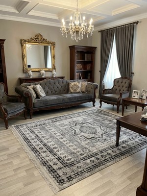 Brillant Klasik Desen Lateks Taban Salon Antre Halı