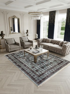 Brillant Klasik Desen Lateks Taban Salon Antre Halı