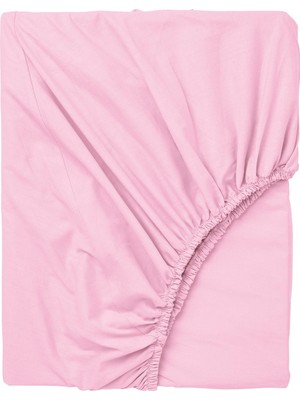 Hobiurun Lastikli çarşaf, pembe, 90x200 cm