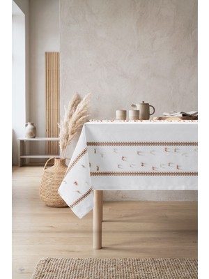 Cotton Box Lalin Masa Örtüsü Talia Tarçın 160X240