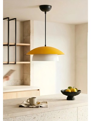 St. Morritz Homing Luna Iskandinav Tarz Metal Sarkıt Sarı-Beyaz 241760