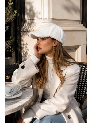 Wearflawless Kadın Peluş Şapka, Siperli Yumuşak Tüylü Kışlık Peluş Şapka, Trend Günlük Spor Şapka, Kışlık Hediye