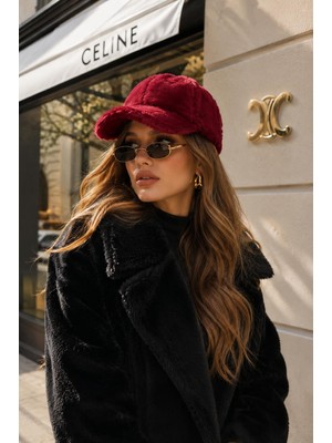 Wearflawless Kadın Peluş Şapka, Siperli Yumuşak Tüylü Kışlık Peluş Şapka, Trend Günlük Spor Şapka, Kışlık Hediye