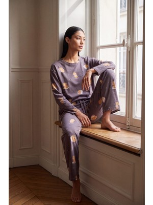 Hays Kadın Pamuklu Uzun Kollu Pijama Takımı