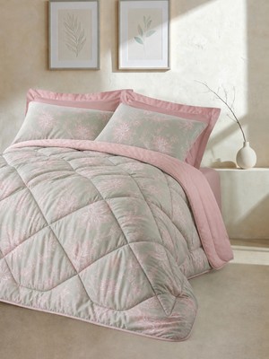Cotton Box Saten Çift Kişilik Uyku Seti Betula Pudra