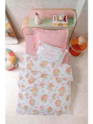 Cotton Box Junior Tek Kişilik Lastikli Çarşaflı Nevresim Takımı Pixie Pudra