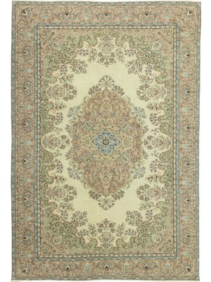 Soho Antiq Abek Madalyon Tasarımlı Vintage Halı 208X303 cm