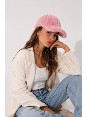 Wearflawless Kadın Peluş Şapka, Siperli Yumuşak Tüylü Kışlık Peluş Şapka, Trend Günlük Spor Şapka, Kışlık Hediye