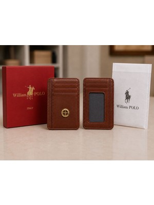 Septwolves Williampolo Minimal Hakiki Deri Unisex Kartlık