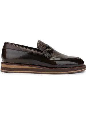 Tamer Tanca Erkek Hakiki Deri Kahverengi Casual Ayakkabı 183 20067 Erk Ayk SK22/23 Kahve Acma