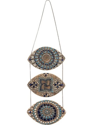 Paşabahçe Porselen Duvar Süsü 3'lü Göz Nazarlık 40 cm