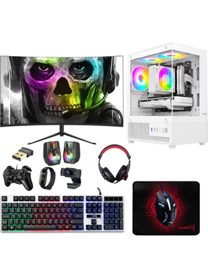 Turbox TX9562 Ryzen 5 5500 16GB Ddr4 512GB SSD 4gb RX560 23.8 Curved Monitör Masaüstü Oyun Oem Paket