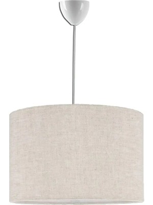 St. Morritz Tekli Sarkıt Krem Başlık Modern Kumaş Avize Çap 30 cm AV124