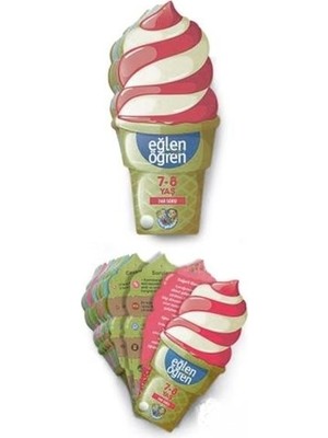 Belirtilmemiş Eğlen Öğren Ice Cream - 360 Soru (7-8 Yaş)