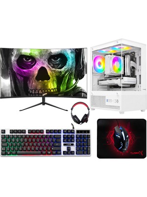 Turbox TX9610 I5 4440 16GB Ram 512GB SSD 4gb GT740 23.8 Curved Masaüstü Oyun Oem Paket