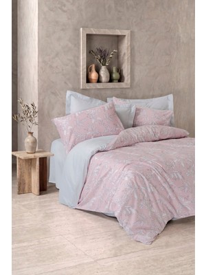 Cotton Box Saten Çift Kişilik Nevresim Takımı Hollis Gri