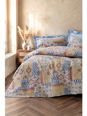 Cotton Box Ethnic Tek Kişilik Complete Set Artisan Mavi
