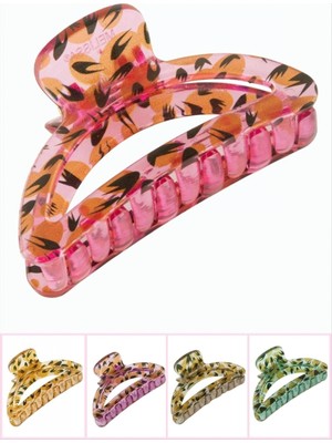 Marsilyan™- Çiçek Desenli Oval Mandal Toka 8 cm