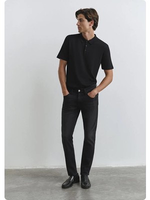 Belirtilmemiş Mavı Jake M0042286544 Deep Smoke Lux Black Denım Pantolon