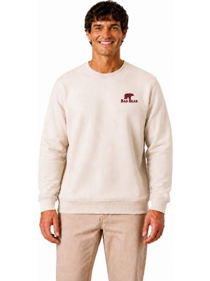 Bad Bear Aurora Crewneck Man Beıge Sweatshırt 26.02.12.009-C17