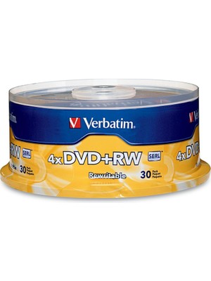 Brf Store Sidelyasell Verbatim DVD + Rw Disk, 4.7 Gb, 4 X, Spindle, 30/paket