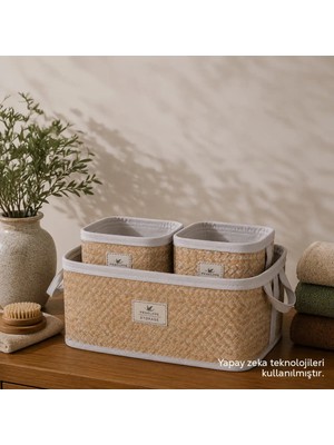 Penelope Baskia Üçlü Düzenleyici Set - Natural