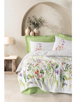 Cotton Box Çift Kişilik Nevresim Takımı Meadow Yeşil