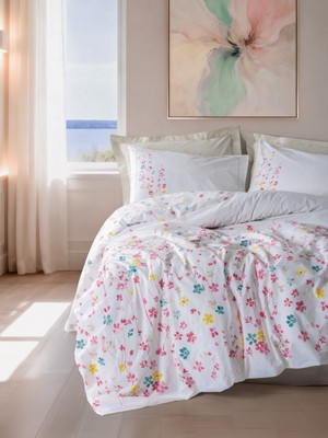 Cotton Box Tek Kişilik Nevresim Takımı Flare Bej