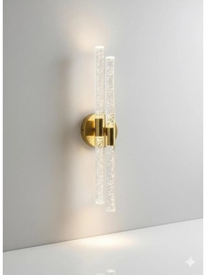 St. Morritz Bubbleflux Dubble Large 51 cm Modern Tasarım LED Aplik - Duvar Lambası - Gold - Elektrikli - Günışığı