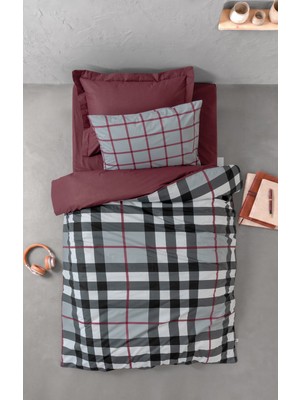 Cotton Box Genç Odası Tek Kişilik Nevresim Takımı Brave Bordo