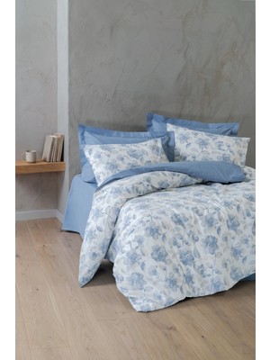 Cotton Box Dual Tek Kişilik Nevresim Takımı Celeste Indigo