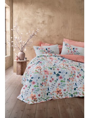 Cotton Box Çift Kişilik Complete Set Bluebell Somon