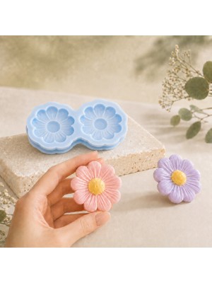 Luce Mondo Craft Silikon Kalıp Çiçek Papatya Kalıbı 2 Li