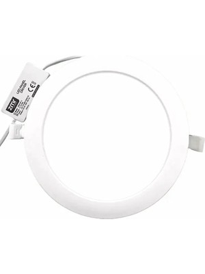 ZMR 15W Sıvaaltı Yuvarlak Panel LED Armatür 6500K Beyaz 1275 Lm