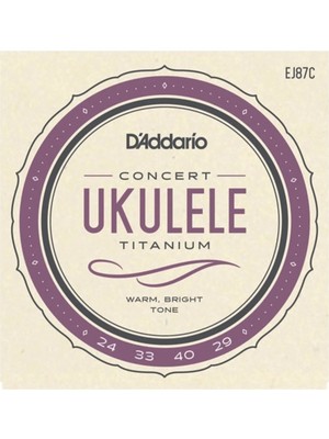 St. Morritz EJ87C Ukulele Tel Seti, Concert, Tıtanıum, Warm Brıght T