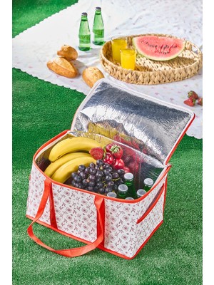 St. Morritz Küçük Boy Termal Piknik Çantası | Isı Yalıtımlı Soğutucu Organizer Alışveriş Çantası - 35X20X20 cm