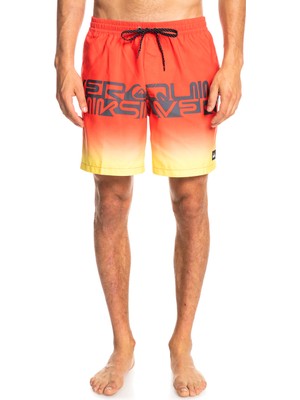 Quiksilver Wordblock Volley 17 Erkek Turuncu Yüzme Şortu EQYJV03859-MKZ6