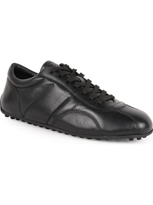 Libero Erkek Sneaker Ayakkabı Hakiki Deri Antik Bağcıklı Düz Ince Taban Esnek Kaymaz Kauçuk Taban L6027