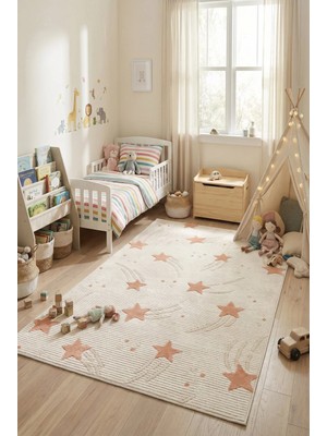 Livset Home Vista Çocuk Halısı Genç Odası Yumuşak Dokulu Kız Erkek Bebek Odası Çocuk Oyun Halısı Matı Halı Kilim L897A