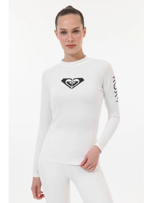 Roxy Whole Hearted Ls Beyaz Kadın Surf Uzun Kol T-Shirt