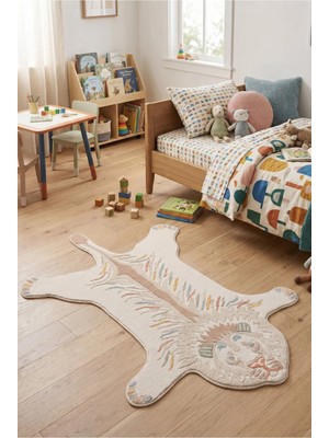 Livset Home Vista Çocuk Halısı Genç Odası Yumuşak Dokulu Kız Erkek Bebek Odası Çocuk Oyun Halısı Matı Halı Kilim L980A