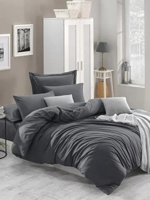 Nivemes Home Nivemeshome Kurşun  Pamuk Çift Kişilik Nevresimtakımı