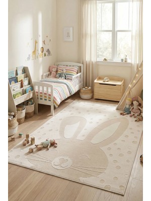 Livset Home Vista Çocuk Halısı Genç Odası Yumuşak Dokulu Kız Erkek Bebek Odası Çocuk Oyun Halısı Matı Halı Kilim L923A