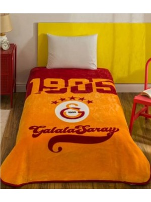 Taç Galatasaray Aslan Lisanslı Tek Kişilik Battaniye