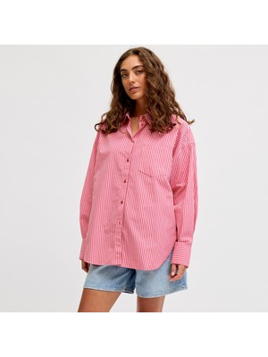 Jack & Jones Kadin Basic Oversize Poplin Gömlek - Jamie