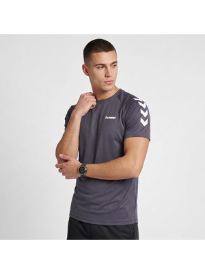 Hummel Chevron Erkek Gri Tişört