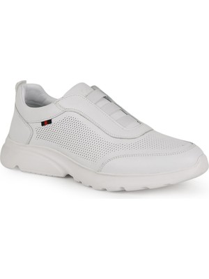 Libero Erkek Sneaker Ayakkabı Hakiki Deri Antik Slip-On Bağcıksız Delikli Hafif Kalın Eva Taban L6002