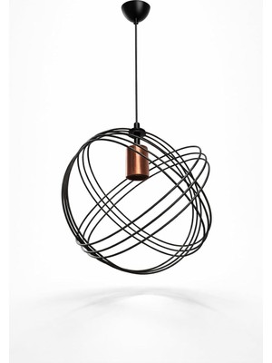 Sh Ticaret Endüstriyel Sarkıt Avize – Metal Geometrik Tavan Lambası, Minimalist Pendant Aydınlatma, Sal